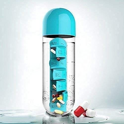2-in-1 Water Bottle + Pill Box — Hydration and Health, Together