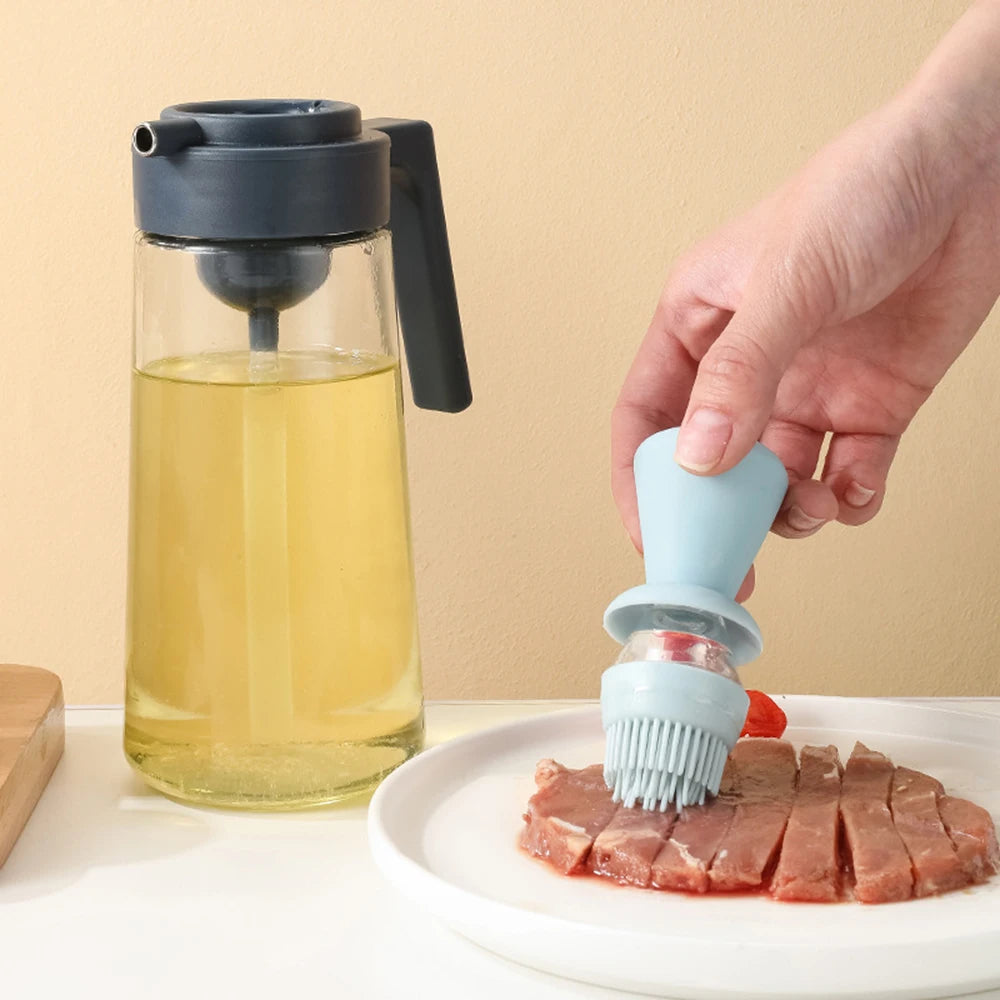 3-in-1 Glass Oil Dispenser — Your Kitchen Counter's New Centrepiece