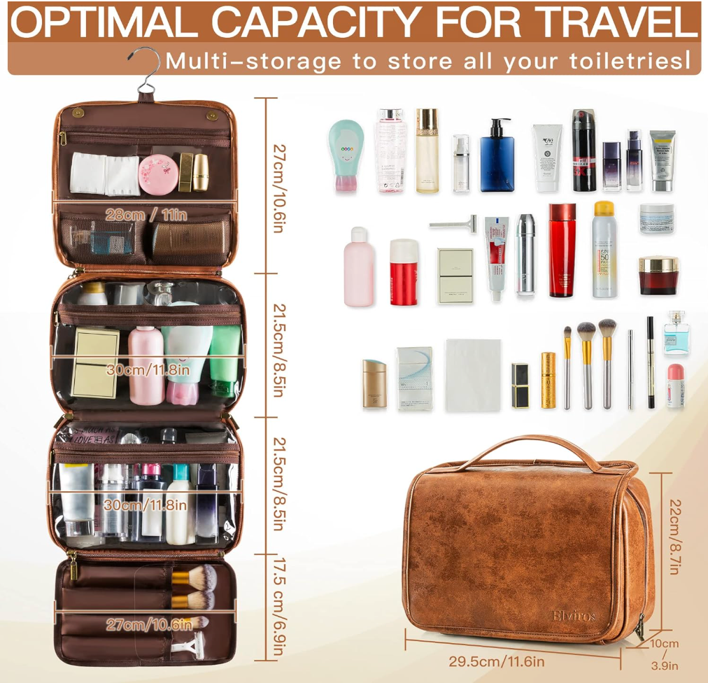 Hanging Toiletry Bag Travel Organizer