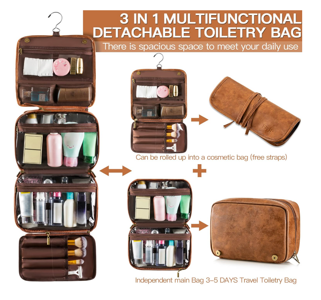 Hanging Toiletry Bag Travel Organizer