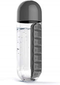 2-in-1 Water Bottle + Pill Box — Hydration and Health, Together