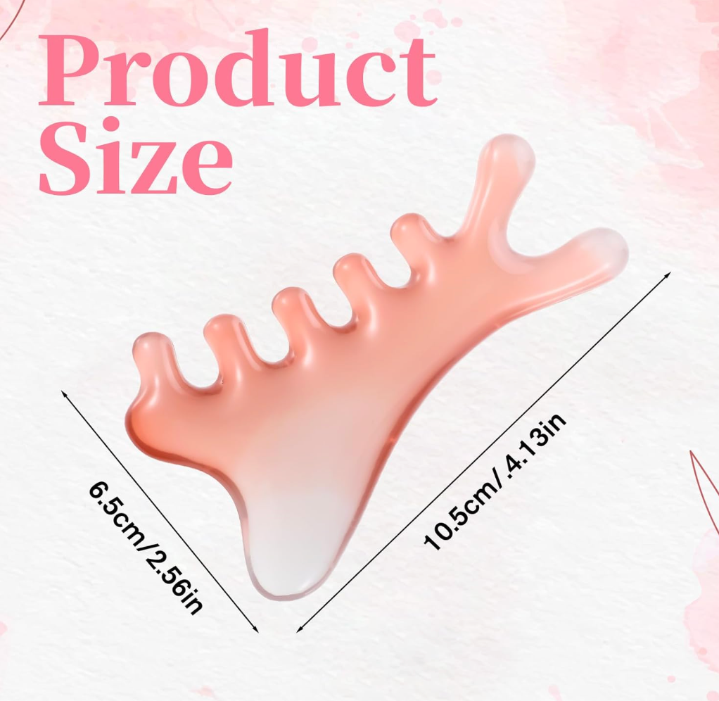 4 in 1 Resin Guasha Comb Massager