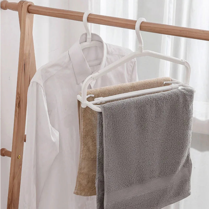 3-Tier Foldable Clothes Hanger — Triple the Drying Space, Same Spot