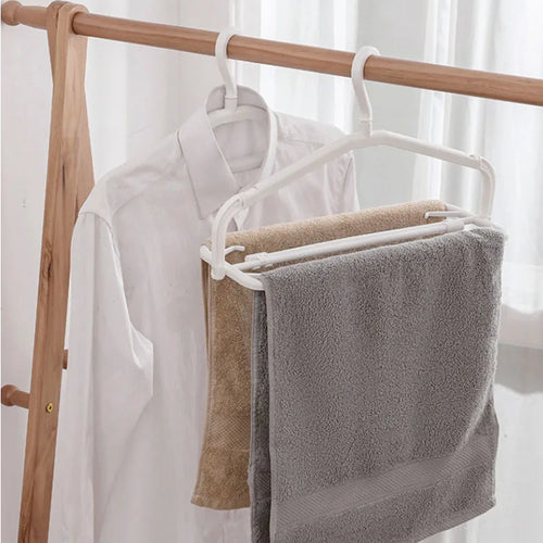 3-Tier Foldable Clothes Hanger — Triple the Drying Space, Same Spot