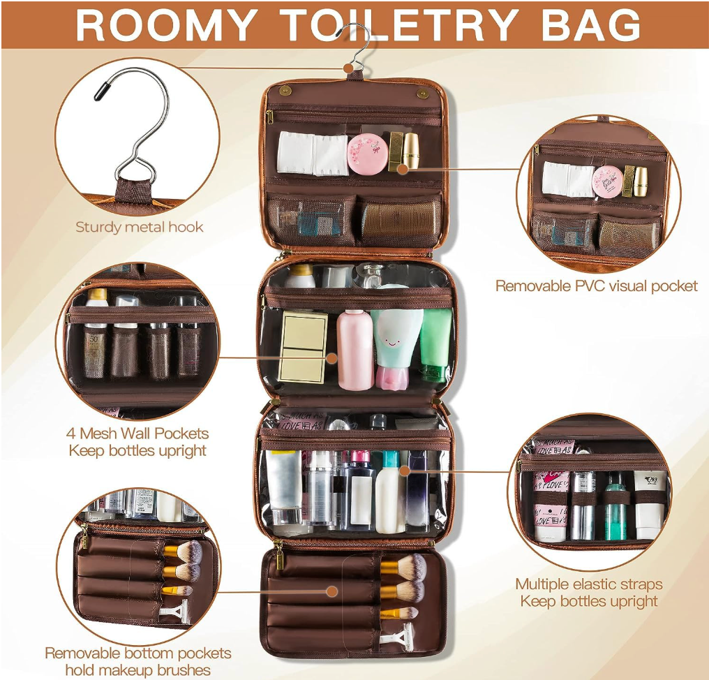 Hanging Toiletry Bag Travel Organizer