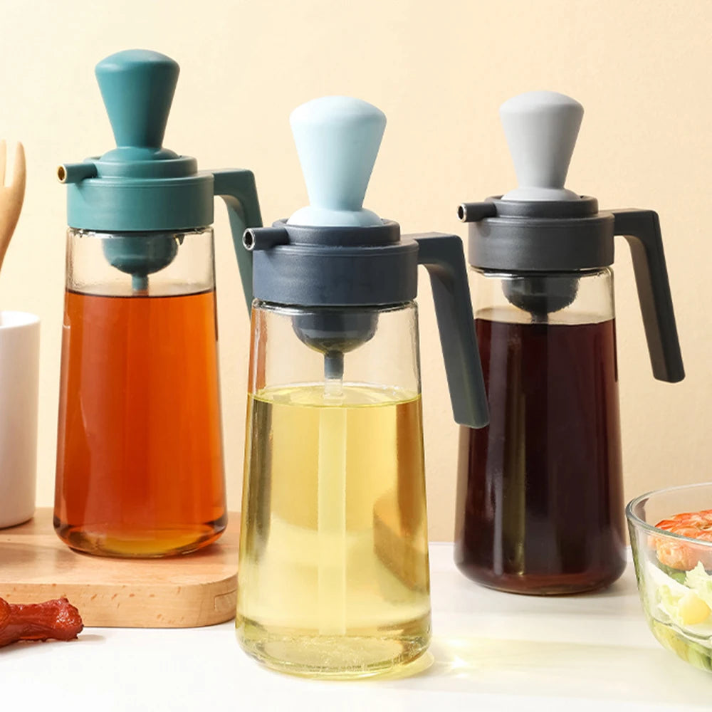 3-in-1 Glass Oil Dispenser — Your Kitchen Counter's New Centrepiece