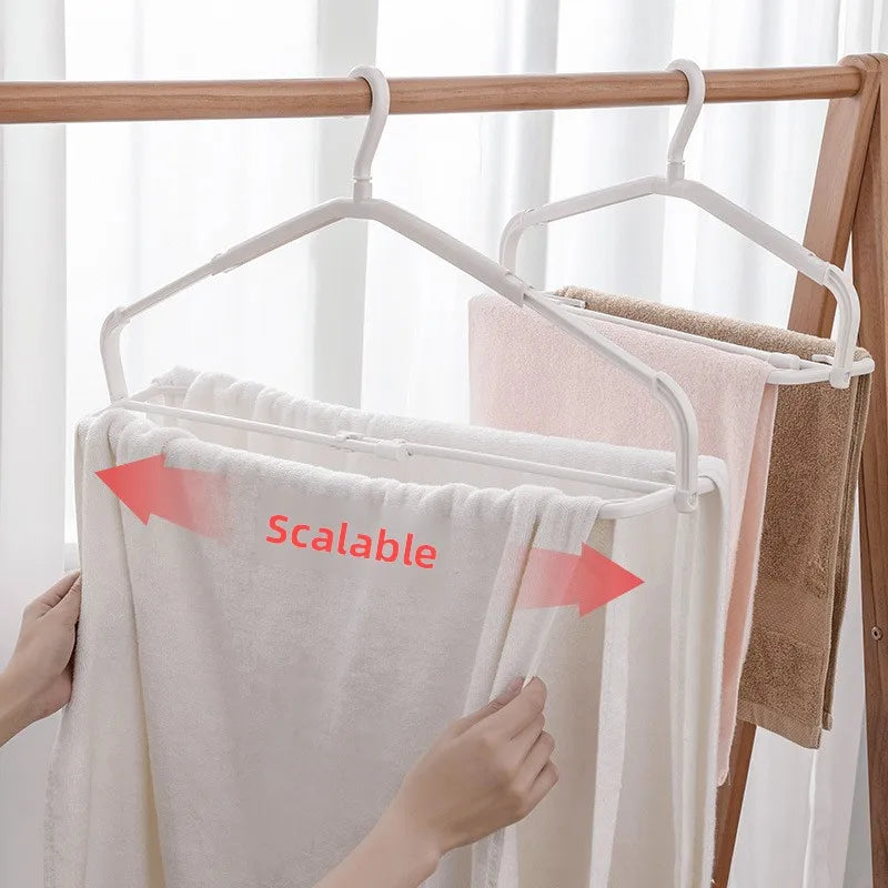 3-Tier Foldable Clothes Hanger — Triple the Drying Space, Same Spot