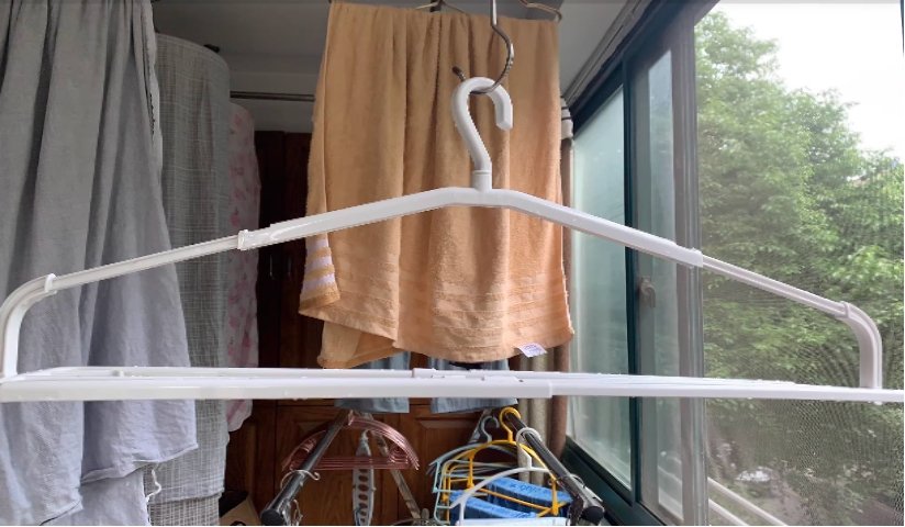 3-Tier Foldable Clothes Hanger — Triple the Drying Space, Same Spot