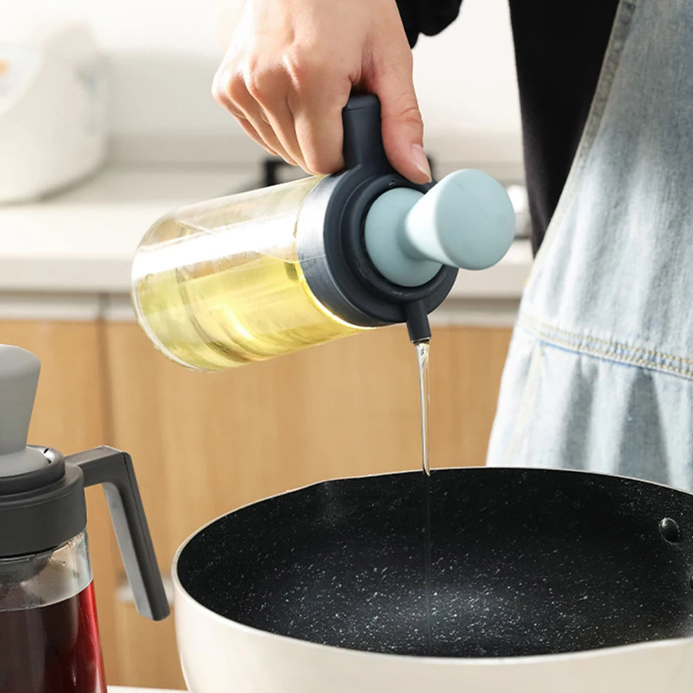 3-in-1 Glass Oil Dispenser — Your Kitchen Counter's New Centrepiece