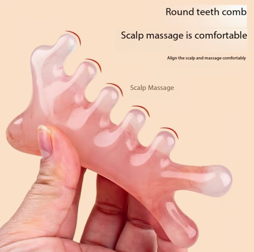 4 in 1 Resin Guasha Comb Massager
